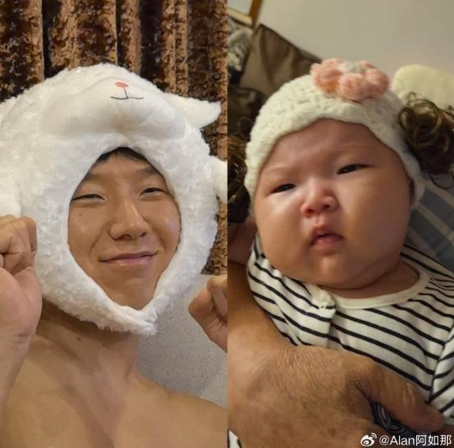阿如那当爸爸了